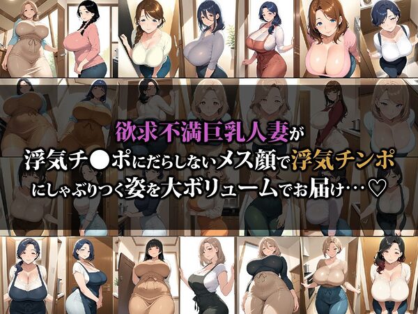チンポ大好きどすけべ巨乳人妻との最高に抜ける背徳浮気せっくす 画像1