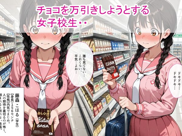 【スマホ快適版】万引きセーラー服女子校生に店長が中出しをした話 画像1