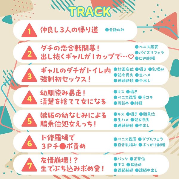 友情で結ばれた三角関係はチンポに燃える。-幼なじみとギャルによる快楽責めのSEX恋愛プレイ- 画像5