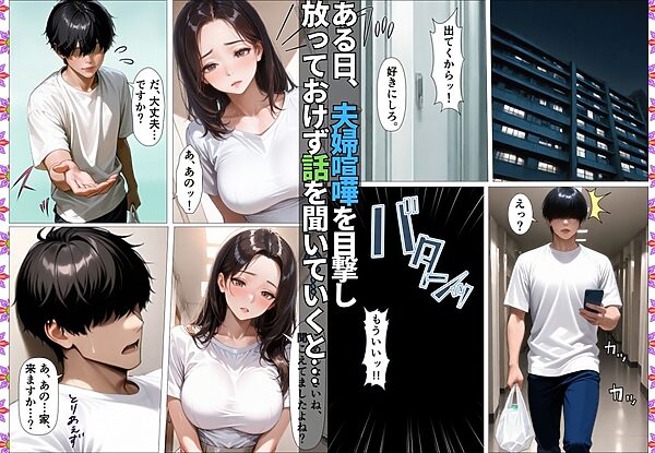 隣に引っ越してきた欲求不満人妻と連続絶頂不倫性交【漫画】【熟女】【中出し】【爆乳】 画像4
