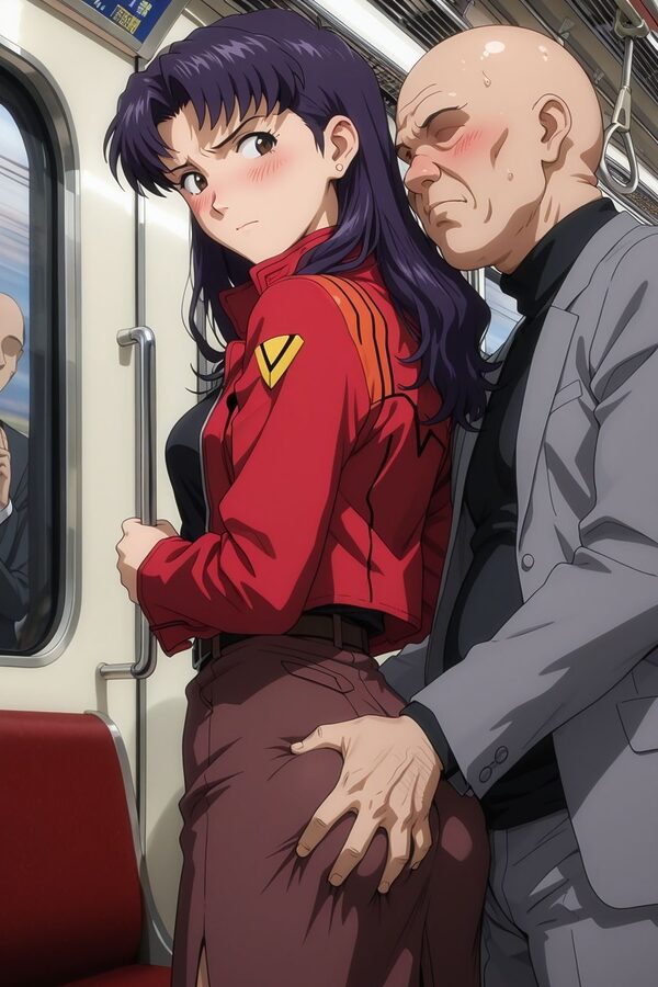 痴〇電車に堕ちたミサト 画像4