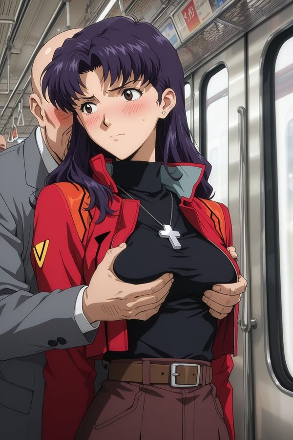 痴〇電車に堕ちたミサト 画像5