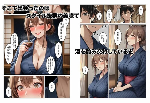 母娘丼 姉妹丼 温泉で出会った人妻と娘たちでハーレムになった話 画像2