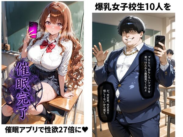 【一部セリフ付】私立星ヶ丘学園 催●NTR性活 〜金持ちデブ転校生が性欲27倍快楽アプリで女子全員を肉オナホにした話〜 画像3