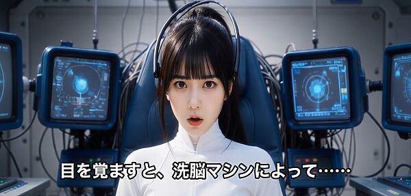 洗脳マシンでヒロインが悪の女幹部のものへと変わる話 画像2