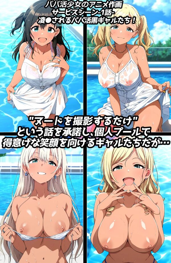 凌●＆わからせフェチ特化 2020年代アニメ作画特集 凌●されるギャル少女たち その1 -500枚を撮影- 画像1