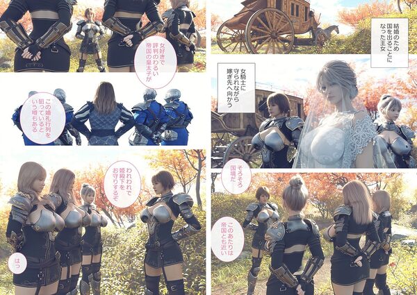 帝国の魔の手から必ずや姫殿下をお守りしてみせる女騎士たち 画像10