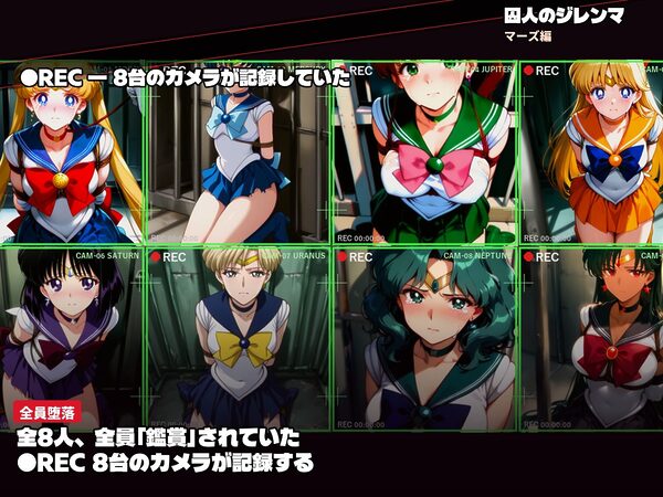 囚われたセーラーヒロイン達。囚人のジレンマ 仲間を守るために膝をついた。――それが、堕ちる始まりだった 画像8