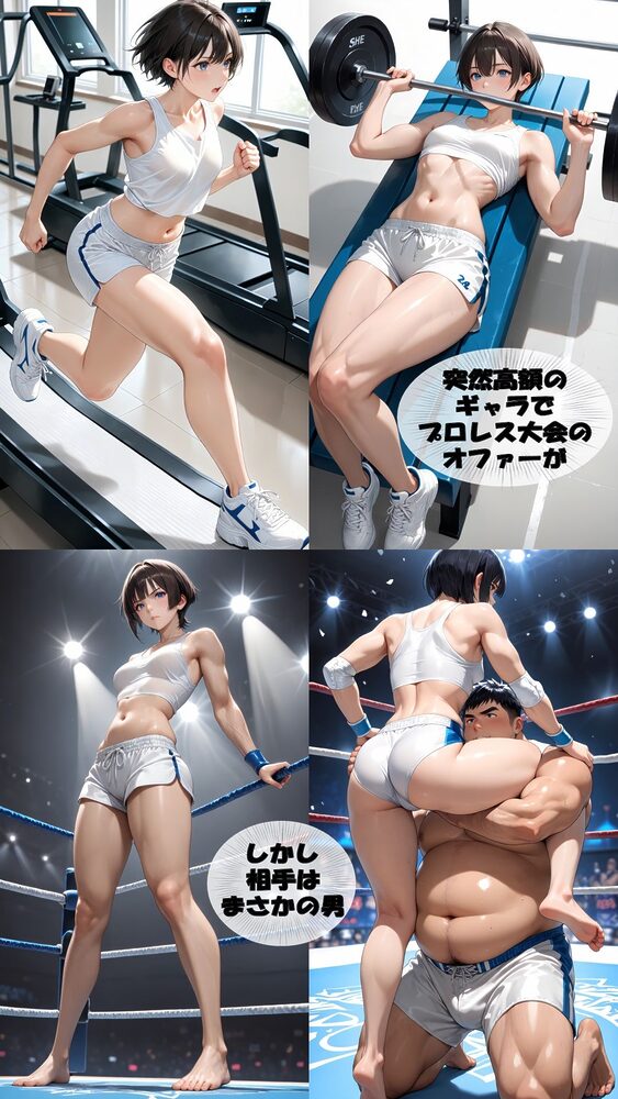 【スマホアニメ動画36分】人妻Sayaの変態日記/ママさんプロレス/敗北で鬼畜罰ゲーム編 画像2