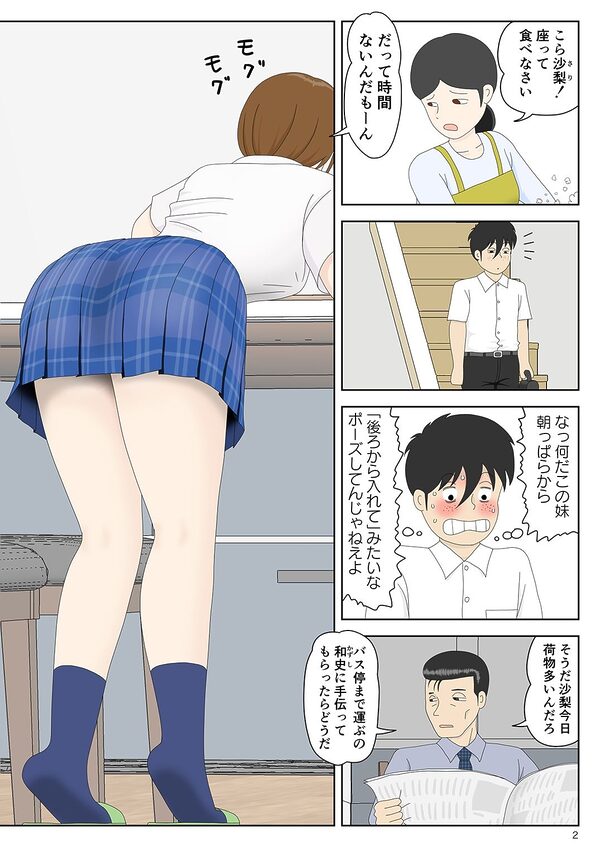 隠れてたら妹と父親がヤり始めた 画像1