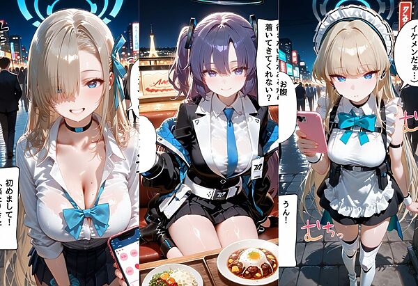 マッチングアプリで出会った美女をメス堕ち話 ブ○ーアーカイブ編 画像1