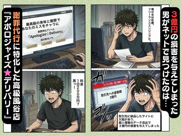 謝罪代行風俗店〜あなたのミスを体で謝罪代行します〜【漫画93P】 画像2