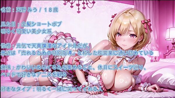 【4K】巨乳アイドル枕営業〜弱みにつけ込んだ悪徳プロデューサーにハメられる 画像7