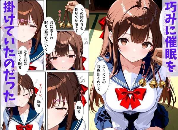 巨乳JKの巫女さんは催●術掛けられて性人形になる 画像4