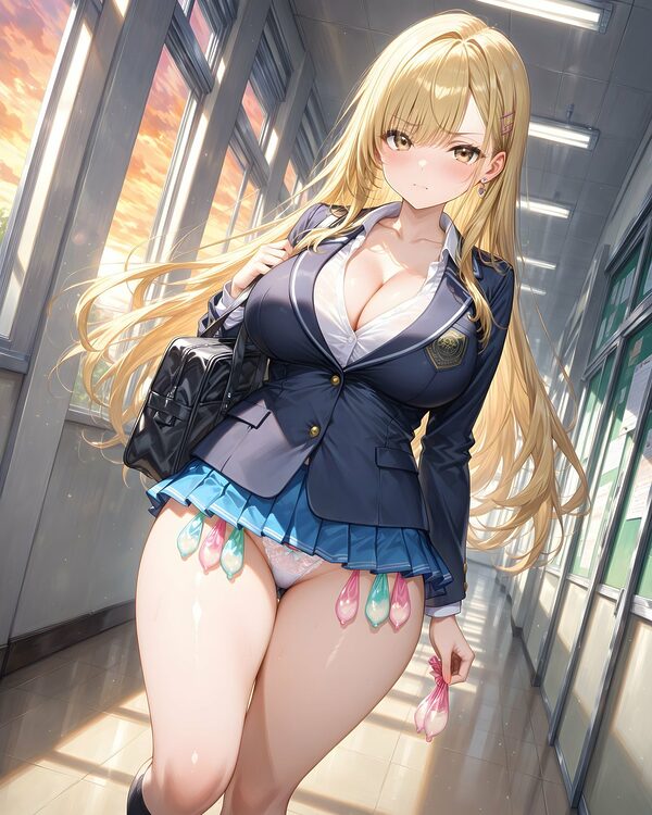 超ミニスカ学園 番外編〜パンツ丸見えJKのパンチラ観察したり、見抜きしたり、射精のお手伝いしてもらうイラスト集〜 画像10