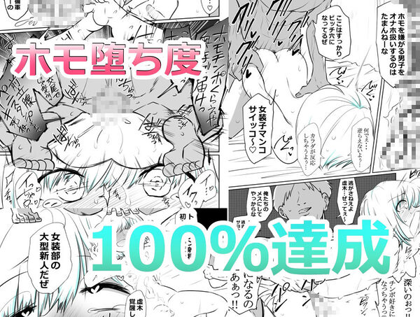 女装部に入ったらただのホモ部でした。先輩たちに調教されてホモ堕ちしたノンケ女装子。 画像4